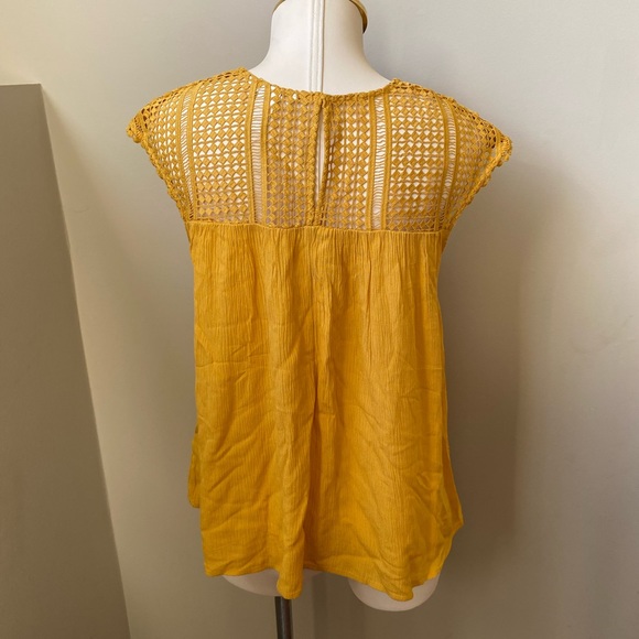 H&M Mustard Yellow Top - Size 6 - Picture 3 of 8